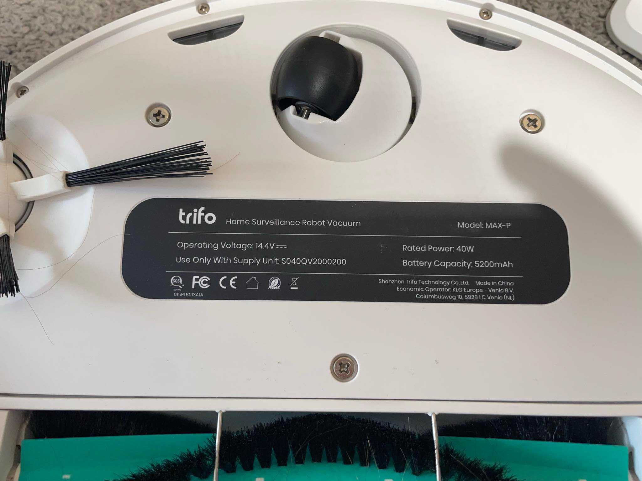 Robot sprzątający Trifo Max biały kamera ALEXA sterowanie aplikacją