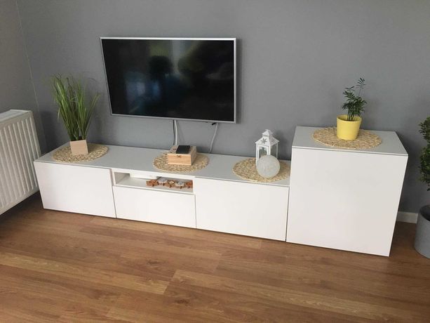 Ikea Besta - szafka pod TV + szafka z drzwiczkami