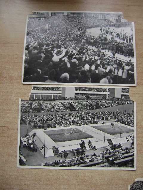 Starocie z PRL SPORT = Olimpiada 1936r Berlin 14 obrazków uszkodzonych