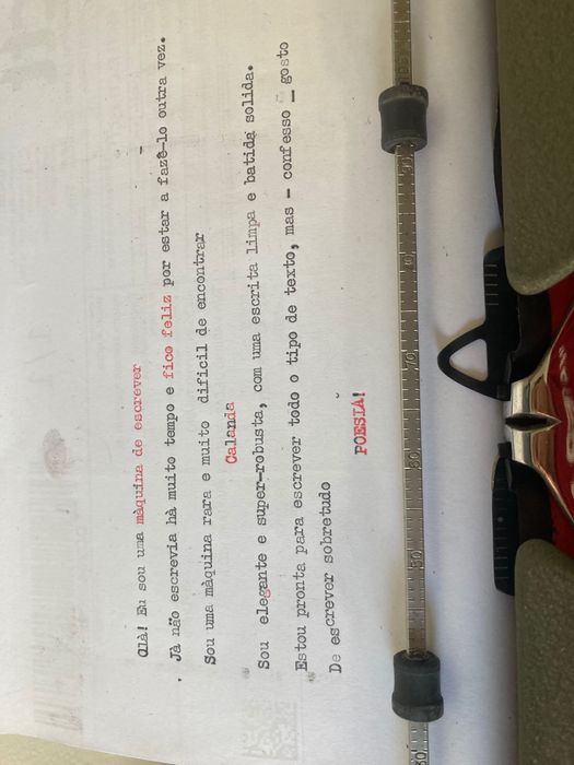 Máquina de escrever  ***  Calanda (Rara)