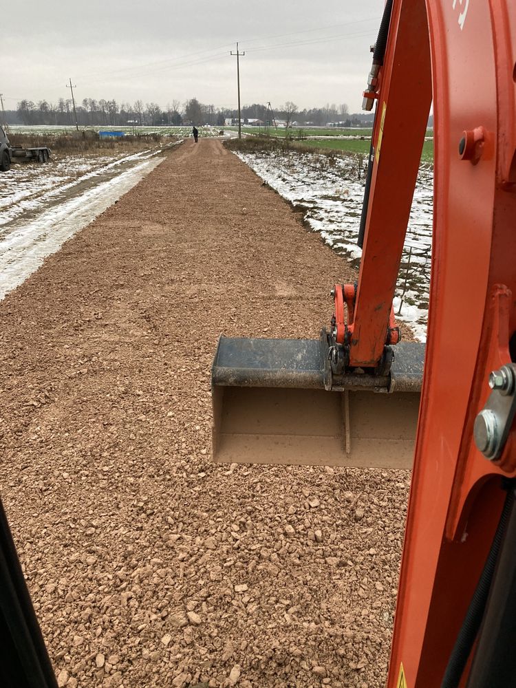 Usługi minikoparką wiertnica prace ziemne przyłącza