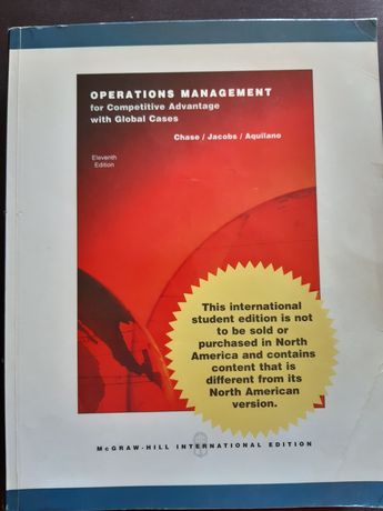 Operations Management for competitive advantage with global cases