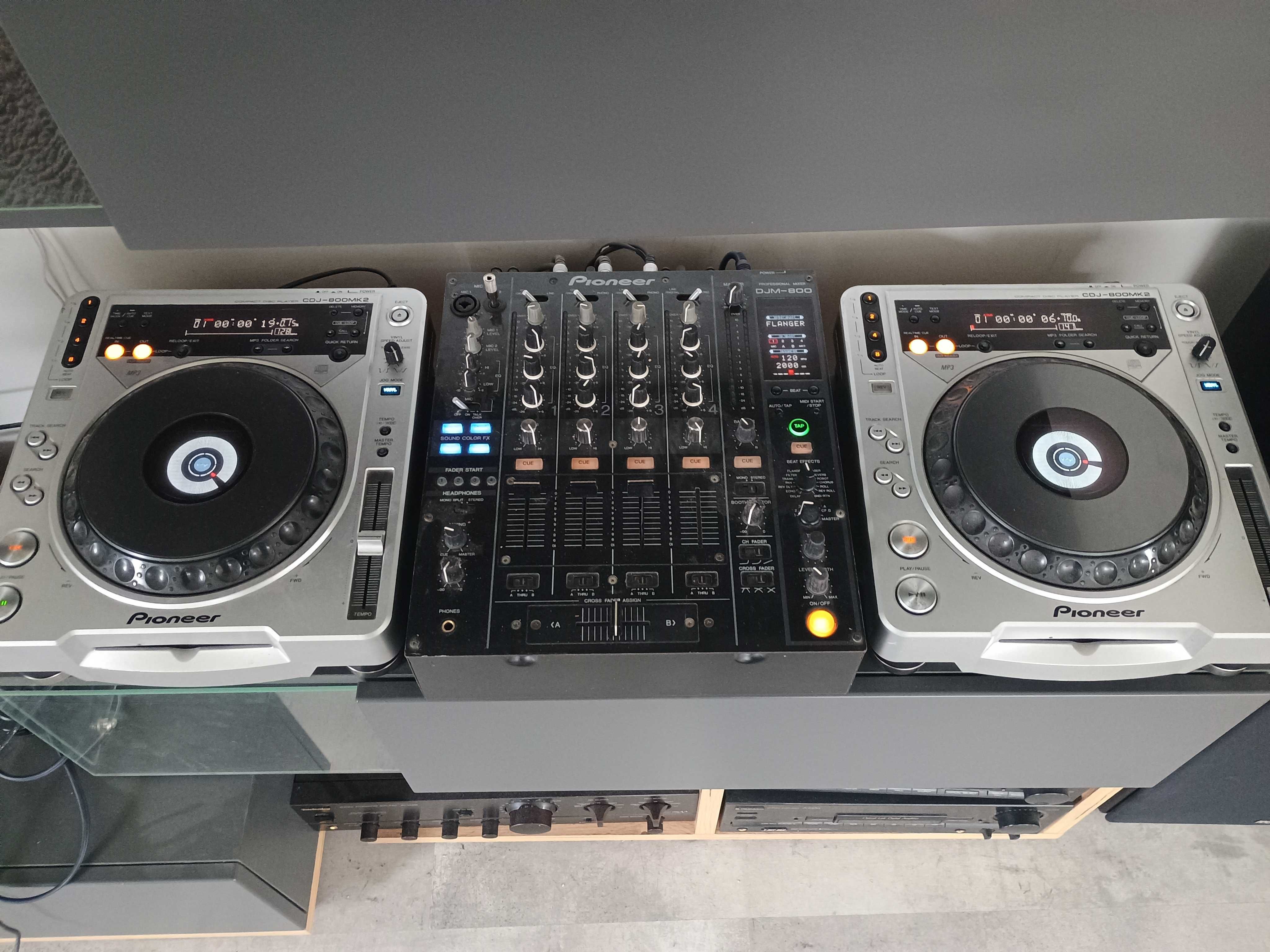 Konsola Pioneer 2xCDJ-800MK2 + DJM-800