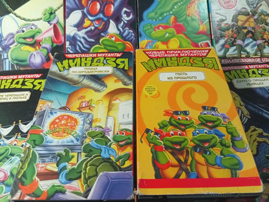 Черепашки ниндзя  VHS  10 видео кассет