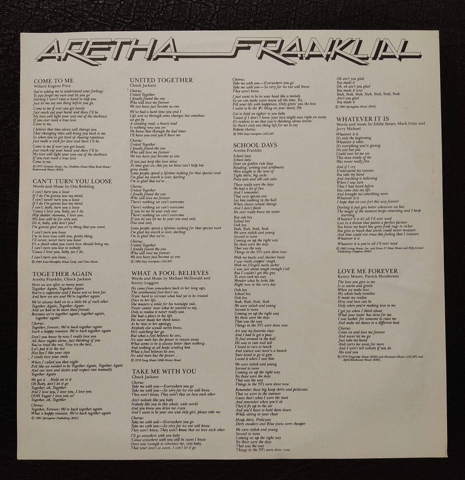 Disco de Vinil LP Aretha - original de 1980