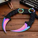 NÓŻ Karambit CS CS-GO Counter Strike RAINBOW Tęczowy KR22