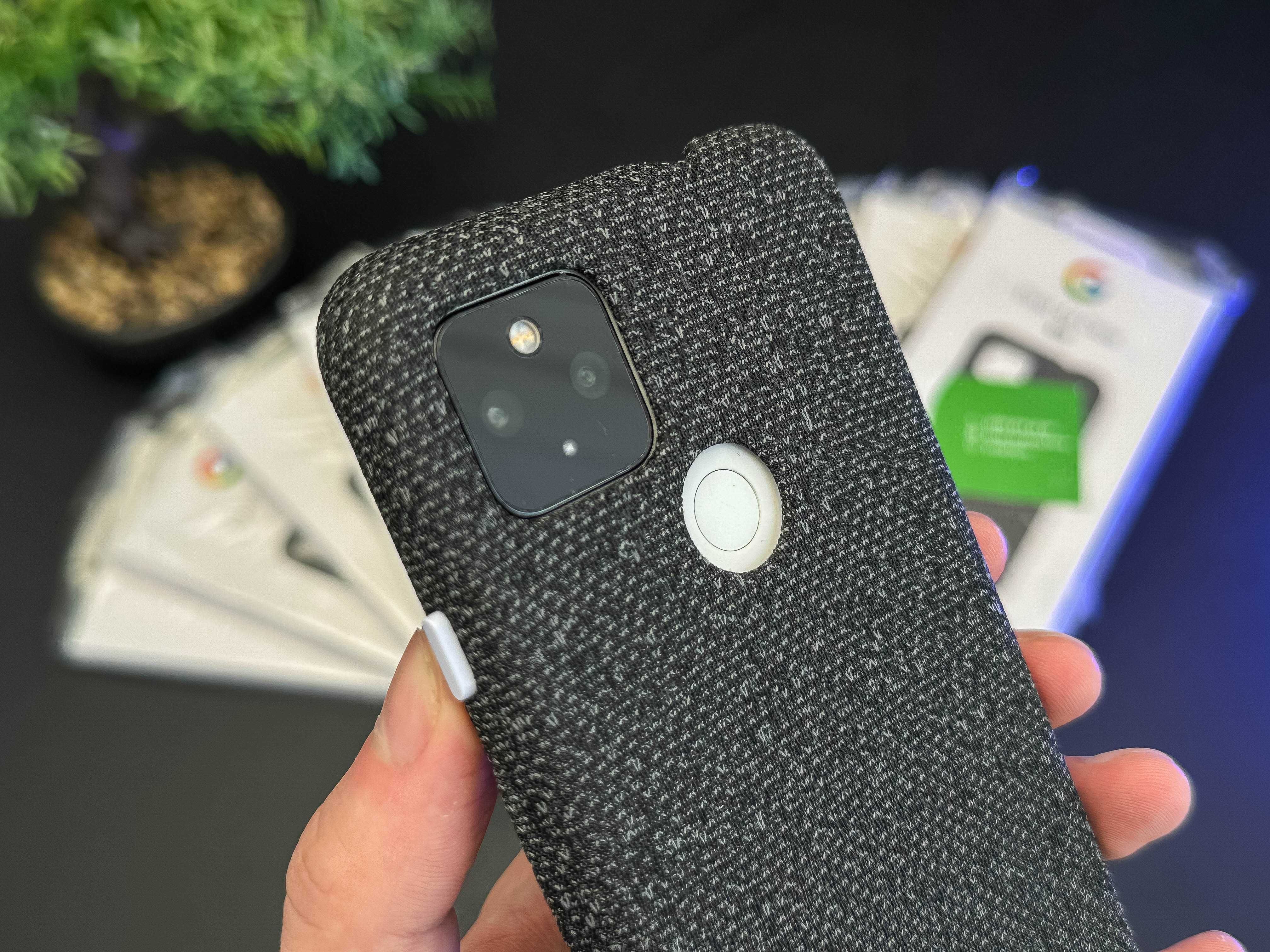 NEW Оригінальний чохол Google Pixel 4a 5G Fabric Case Basically Black