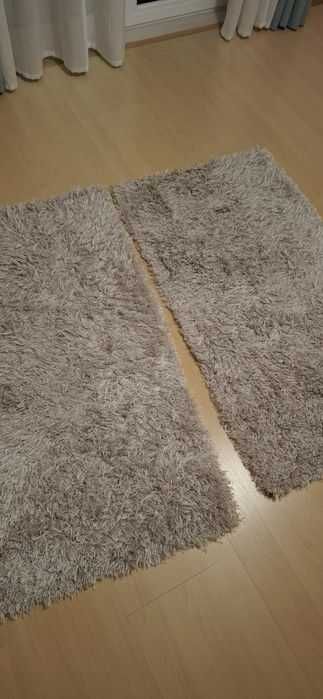 Tapete SENSE bege Microfibra 60 x 115 quarto pelo comprido