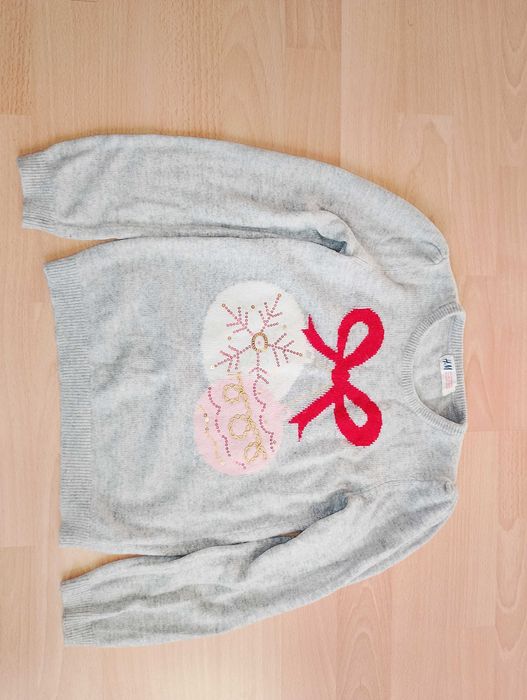 Świąteczny sweterek zestaw, dres, sukienka 122/128