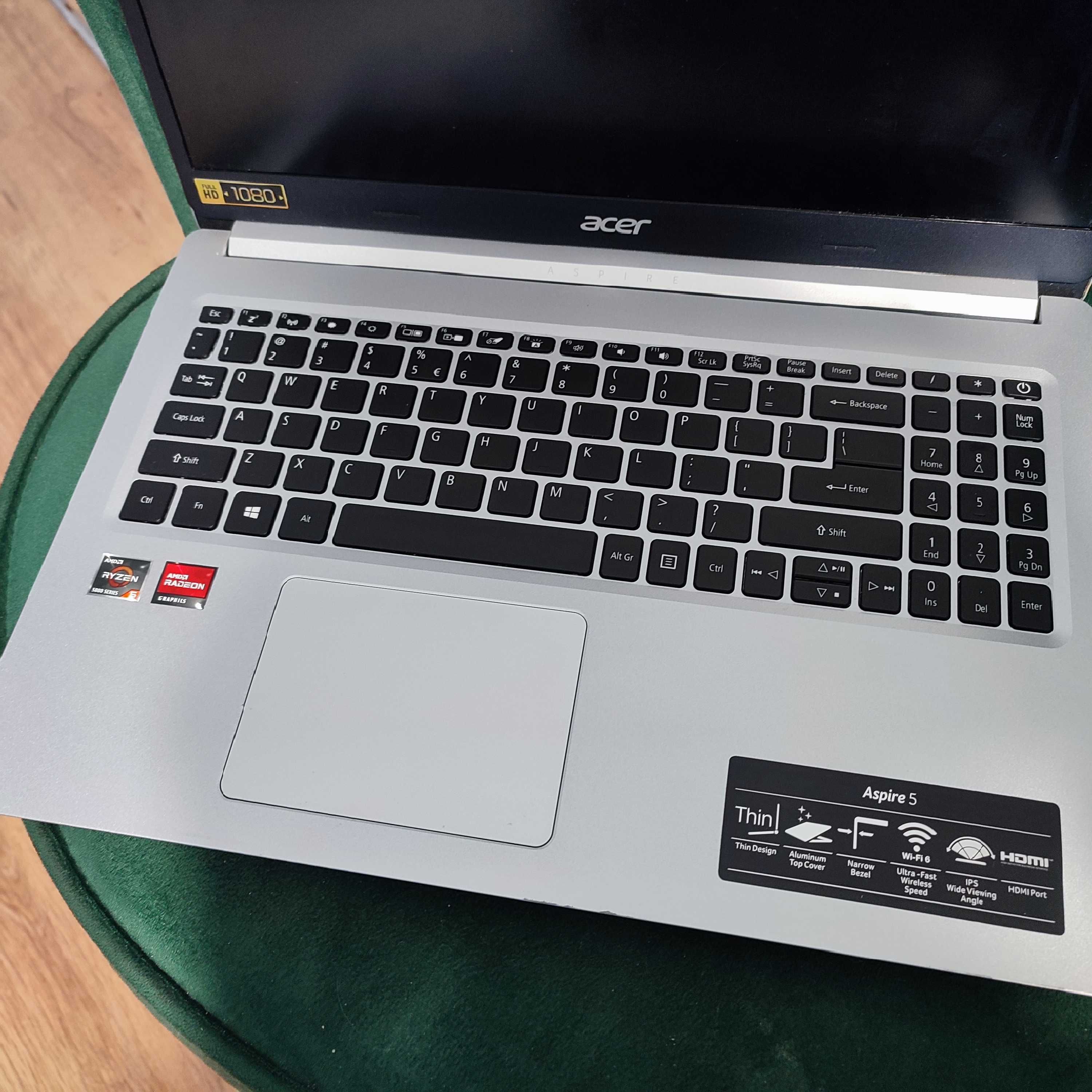 LAPTOP
ACER ASPIRE 5 A515-45-R3GZ 15,6" AMD RYZEN 5 5500U - 16 GB ram