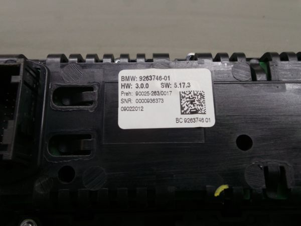 Comando chauffage / sofagem BMW 5 (F10)