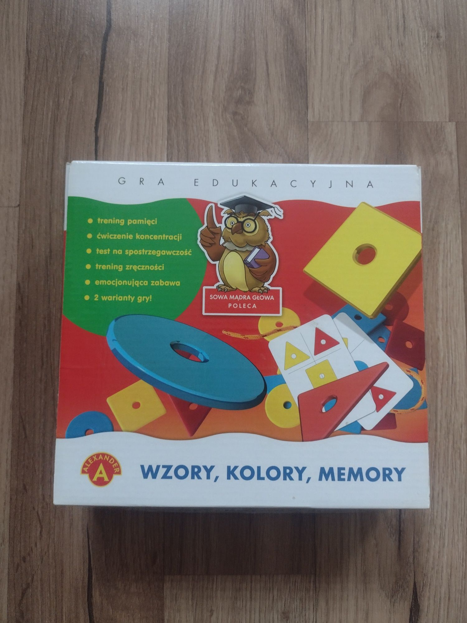 Gra edukacyjna wzory kolory memory Mądra Sowa Alexander