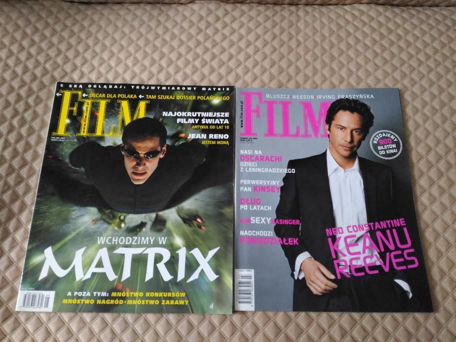 Film - 2 numery + plakat Keanu Reeves - Matrix