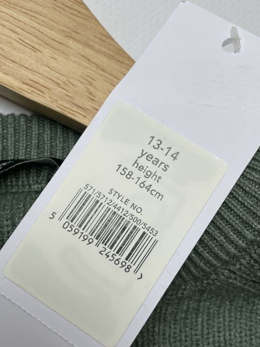 158 164 George zielony sweter sweterek knit chłopięcy na święta
