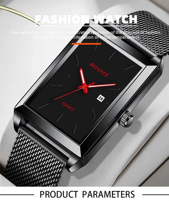 Zegarek męski DIJANES płaski i lekki  - Nowy bardzo ładny super cena.