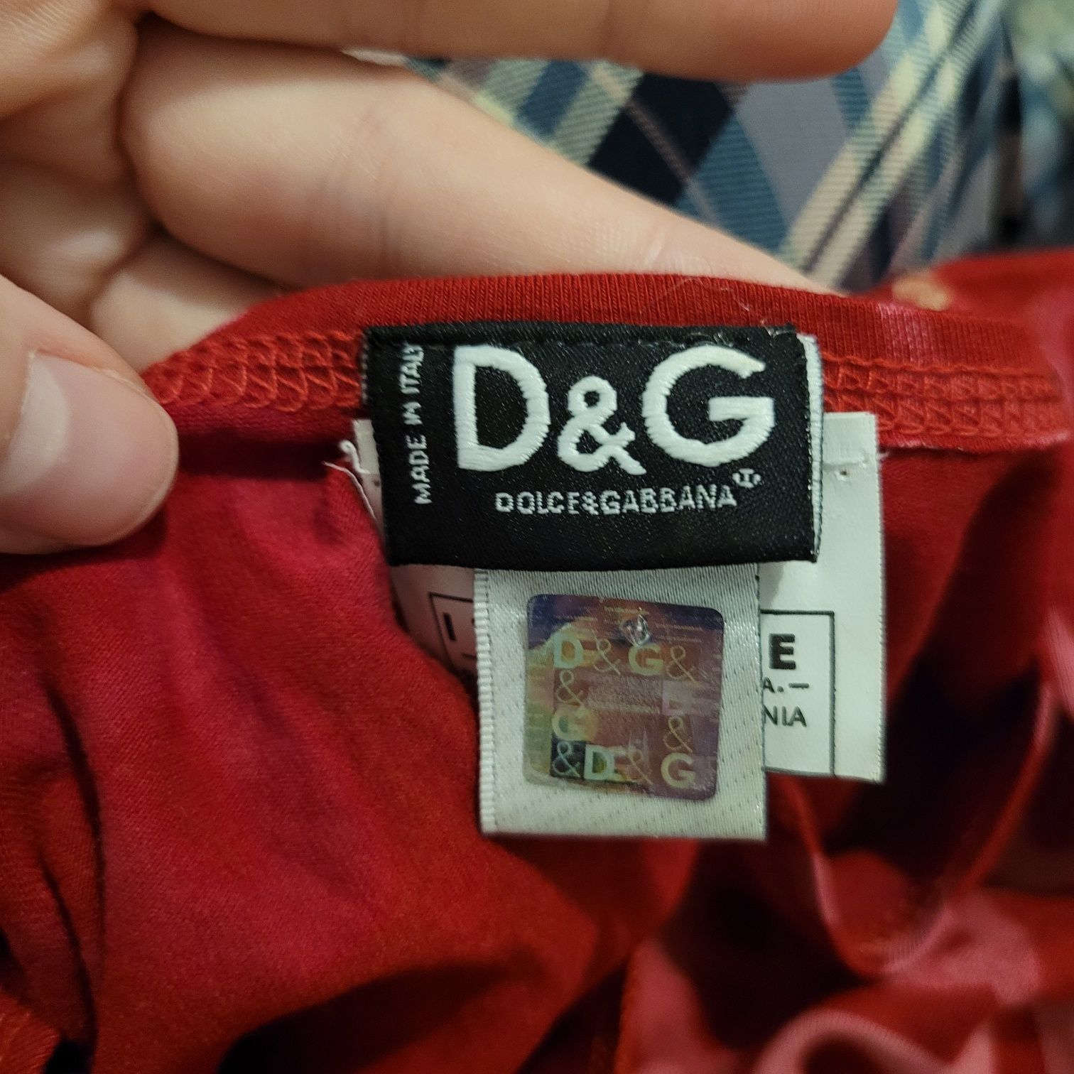 Vintage Dolce & Gabbana bluzka z długim rękawem z napisami