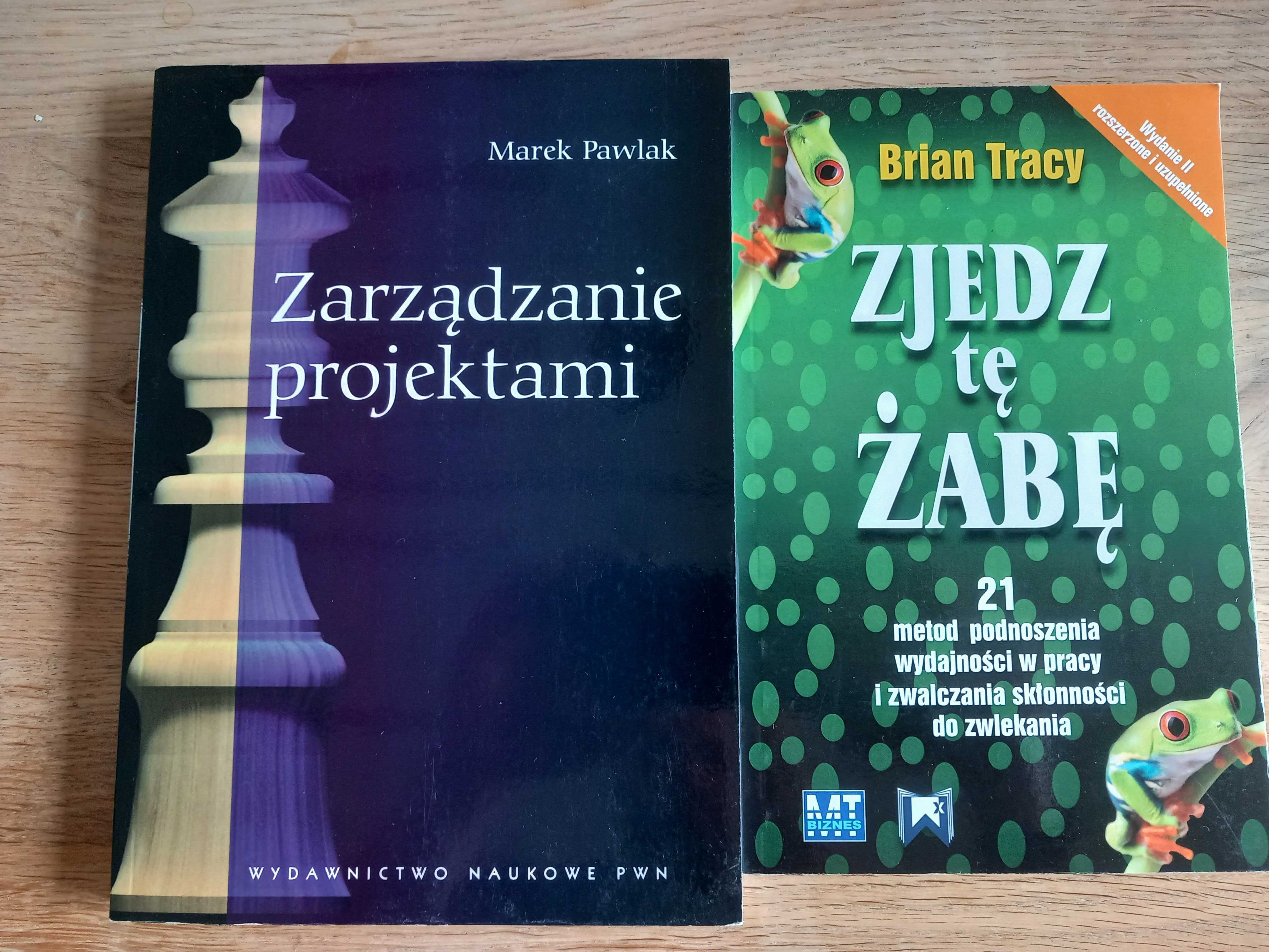 Zestaw Marek Pawlak zarządzanie projektami Brian Tracy zjedz tę żabę