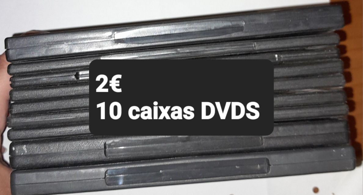 10 caixas para cds ou dvds