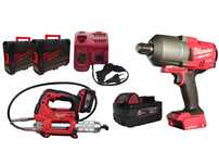 Klucz Udarowy Milwaukee 1355/1898 NM + Smarownica 690 BAR 2x5AH M18