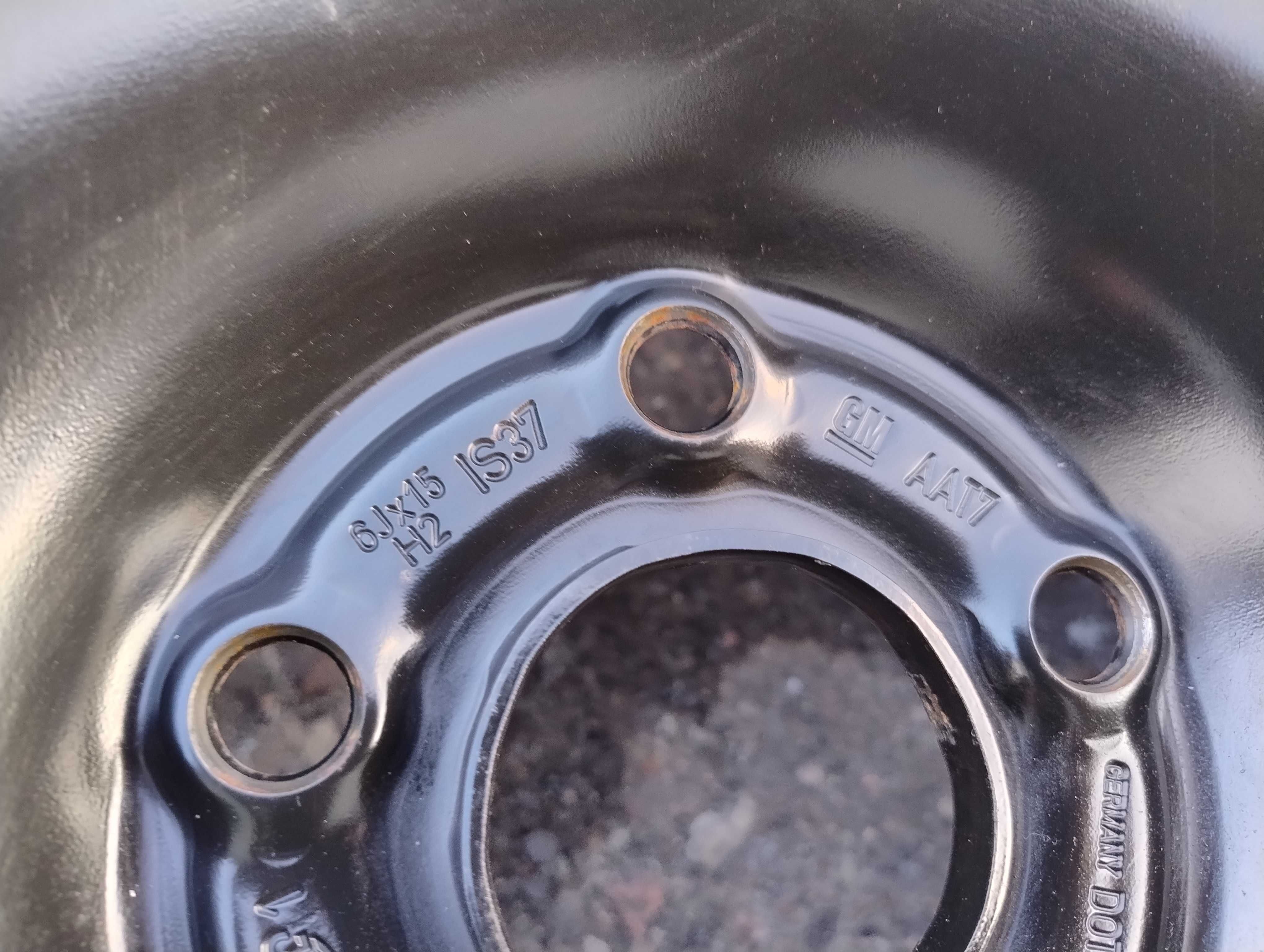 Opel,Chevrolet 5x105 6J Et37 15" Komplet Oryginał z Czujnikami