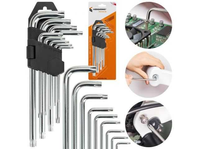 Zestaw kluczy torx 9 el. T10-T50