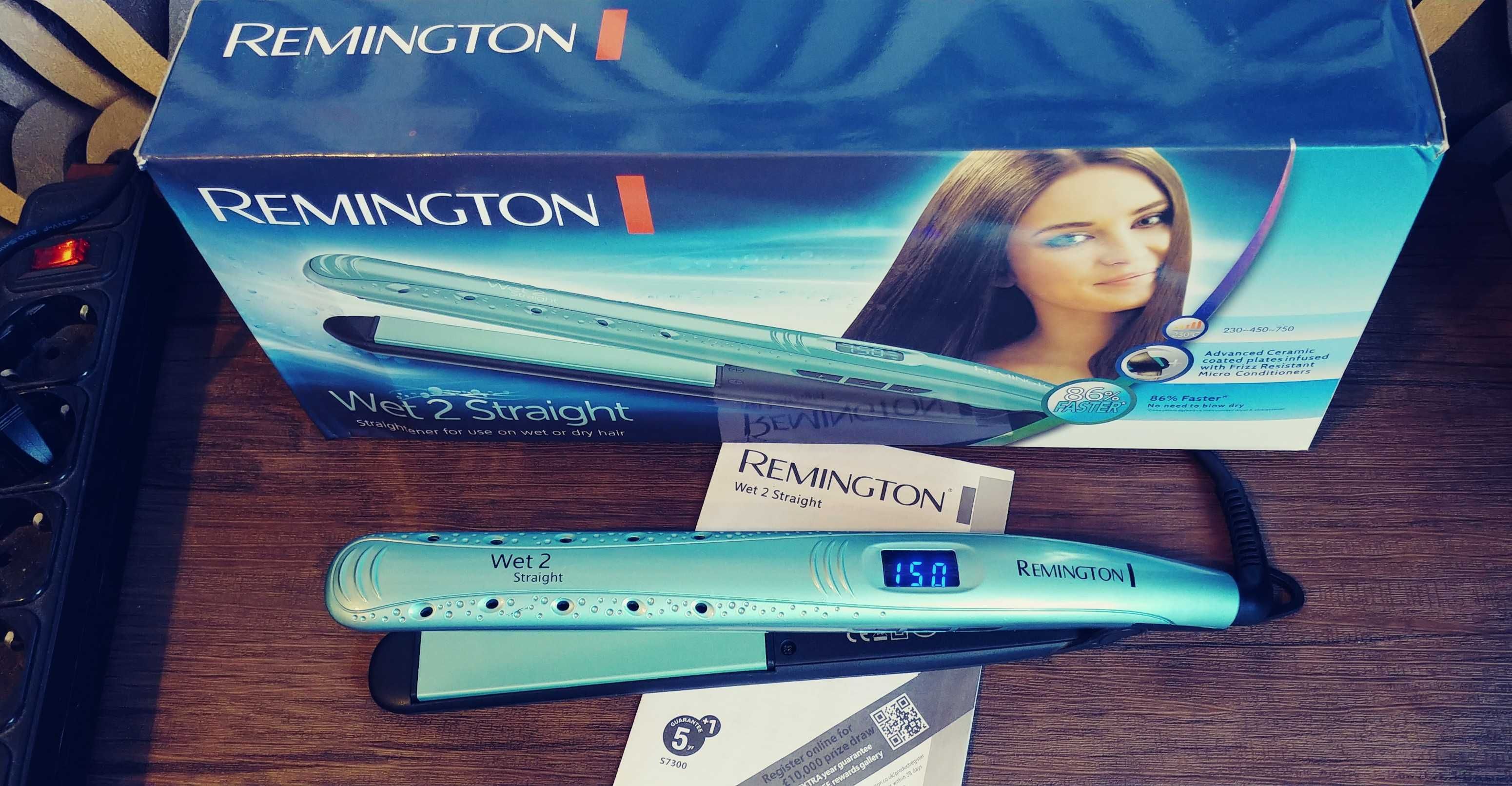 Праска Випрямляч Плойка для волосся Remington
Wet 2 Straight S7300WET