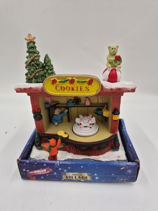 Wioska pozytywką  scena świąteczna Led