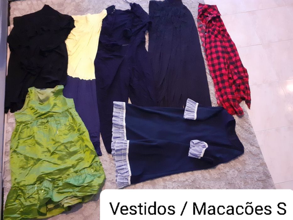 Lote 7 Vestidos e Macacões S