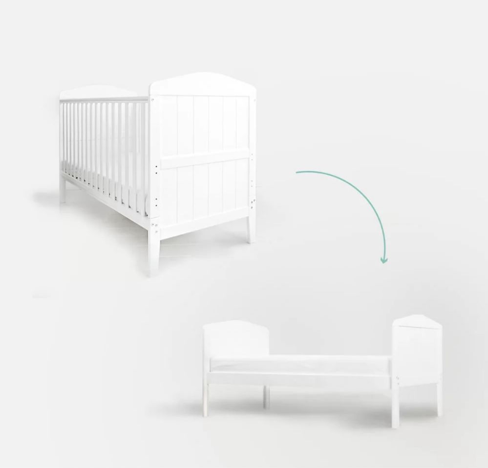 Łóżeczko niemowlęce Hampton Cot Bed 140×70 WOODIES