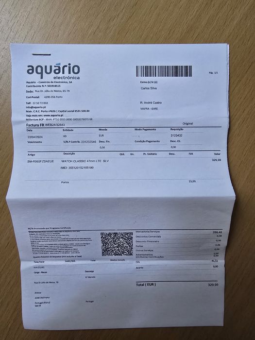 Samsung galaxy watch 6 classic 47mm LTE