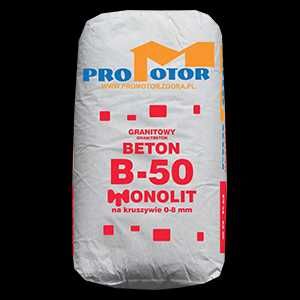 Beton wylewka wodoszczelny rozpływowy B20 B30 B50 zaprawa w workach