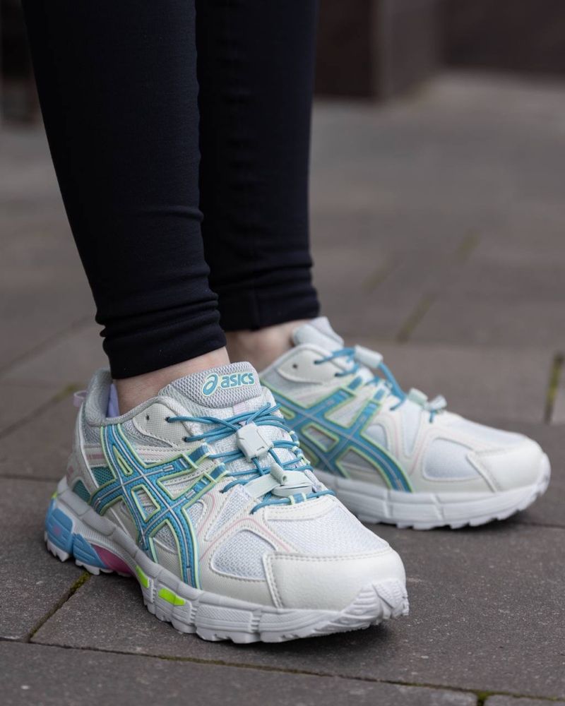 Женские кроссовки асикс гель кахана Asics Gel Kahana 8 White Blue