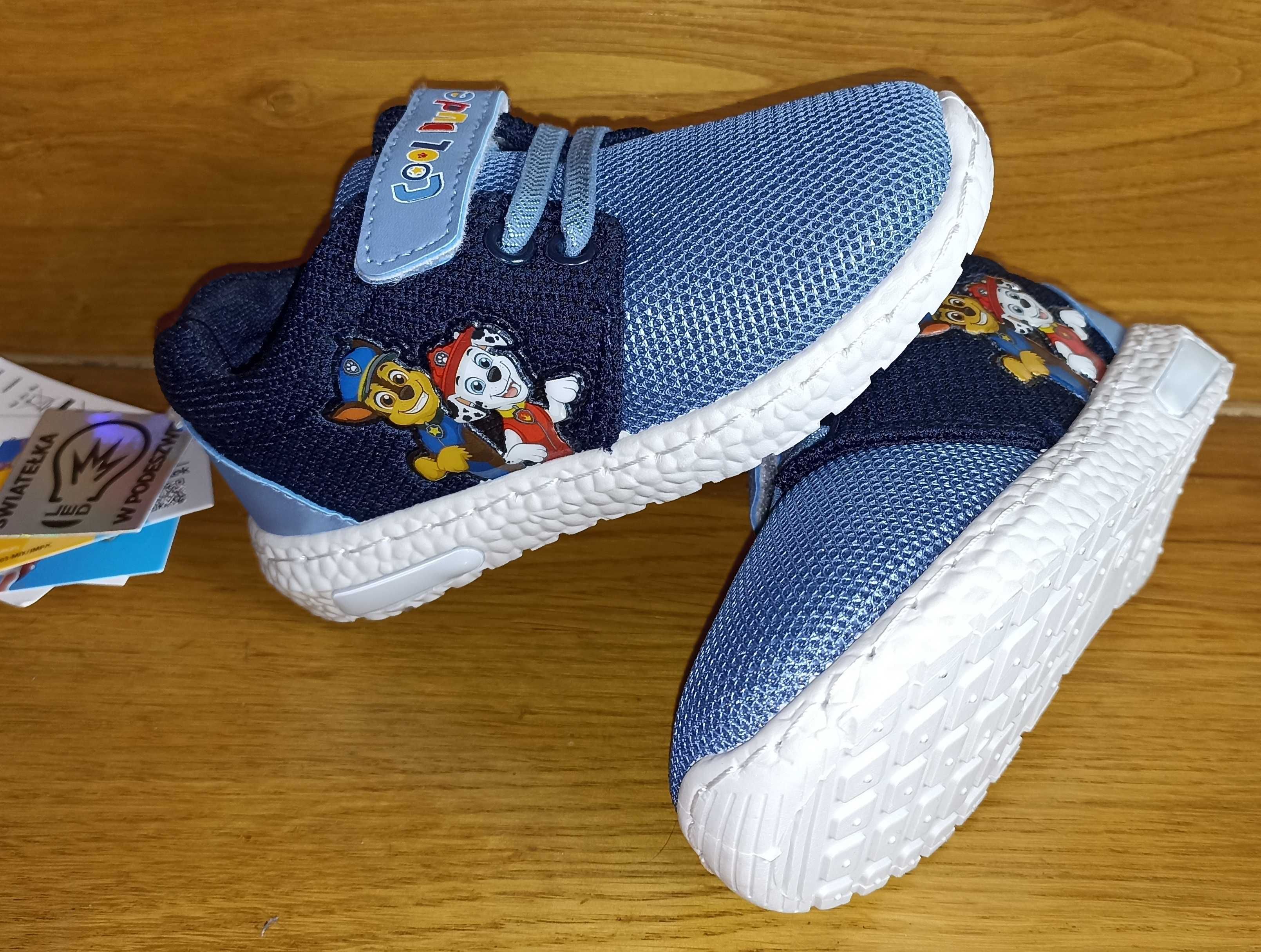 Buty sportowe led świecąca podeszwa Psi Patrol 26 nowe