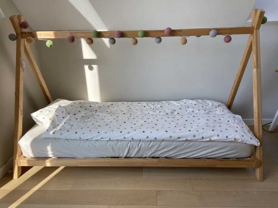 Łóżko sosnowe dziecięce TIPI 90x200