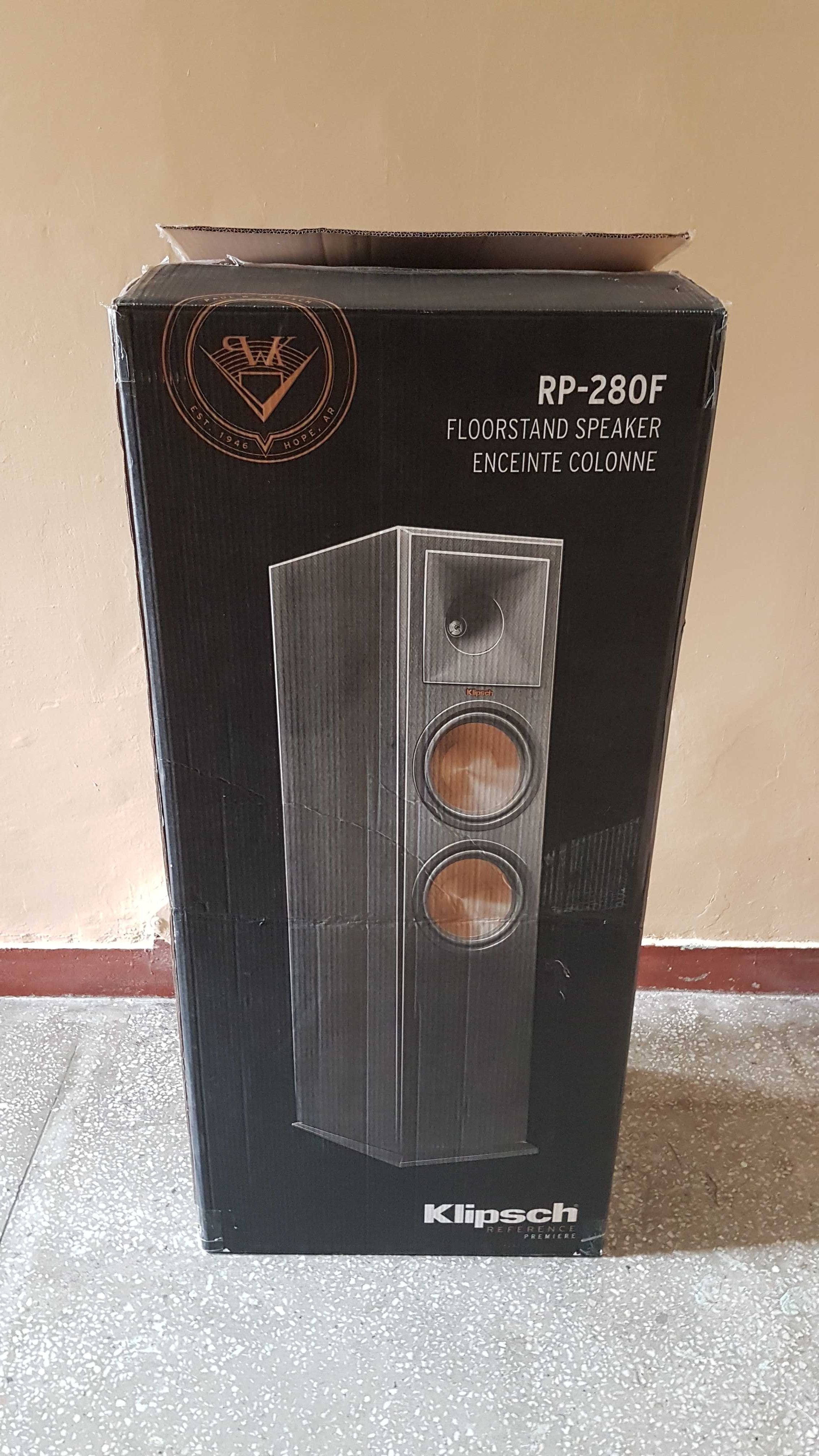 kolumny Klipsch RP-280 Pudełka Opakowanie Karton