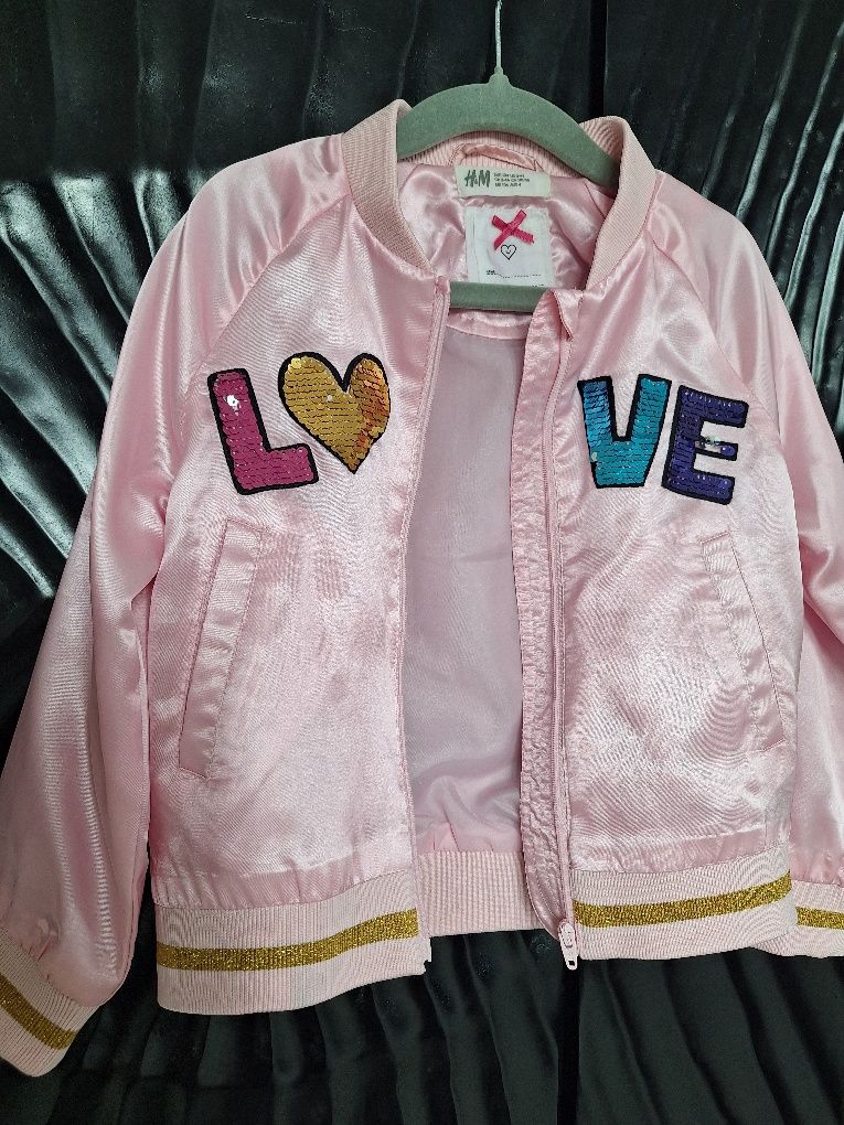 Śliczna kurtka dla dziewczynki bluza z H&M r. 104 jak nowa