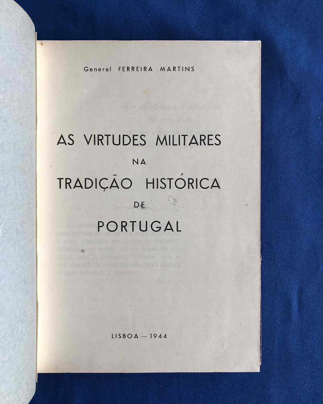 F. Martins AS VIRTUDES MILITARES NA TRADIÇÃO HISTÓRICA DE PORTUGAL