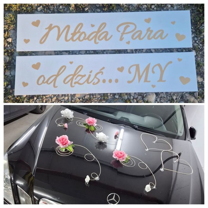 Ozdoby na auto do ślubu