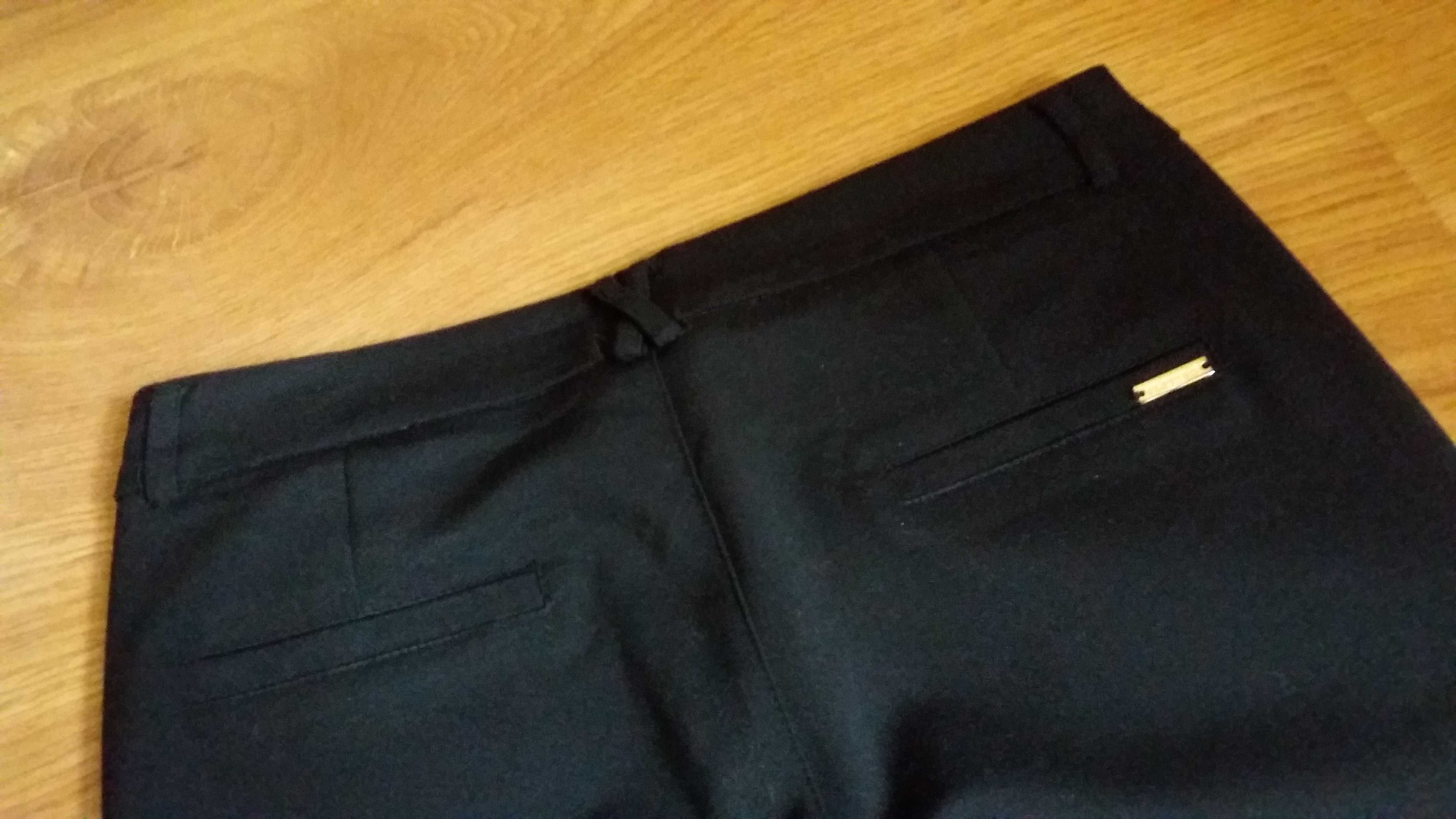 czarne spodnie garniturowe cygaretki  yups rozmiar M/38