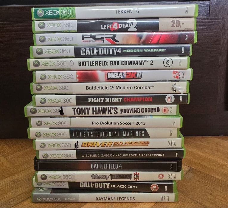 Gry XBOX 360 Wiedźmin, Rayman, Call of duty