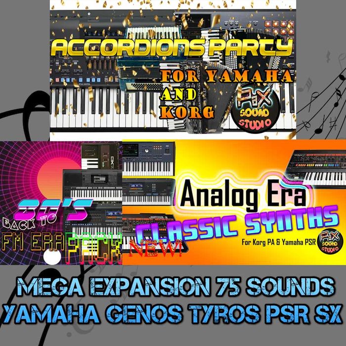 Mega expansion pack 75 voice yamaha Genos Tyros PSR-S PSR-SX PROMOCJA
