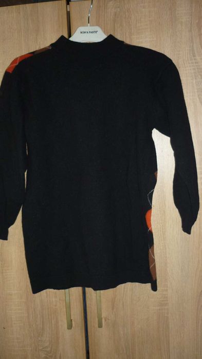 Debenhams- wełniany damski sweter dłuższy r; S