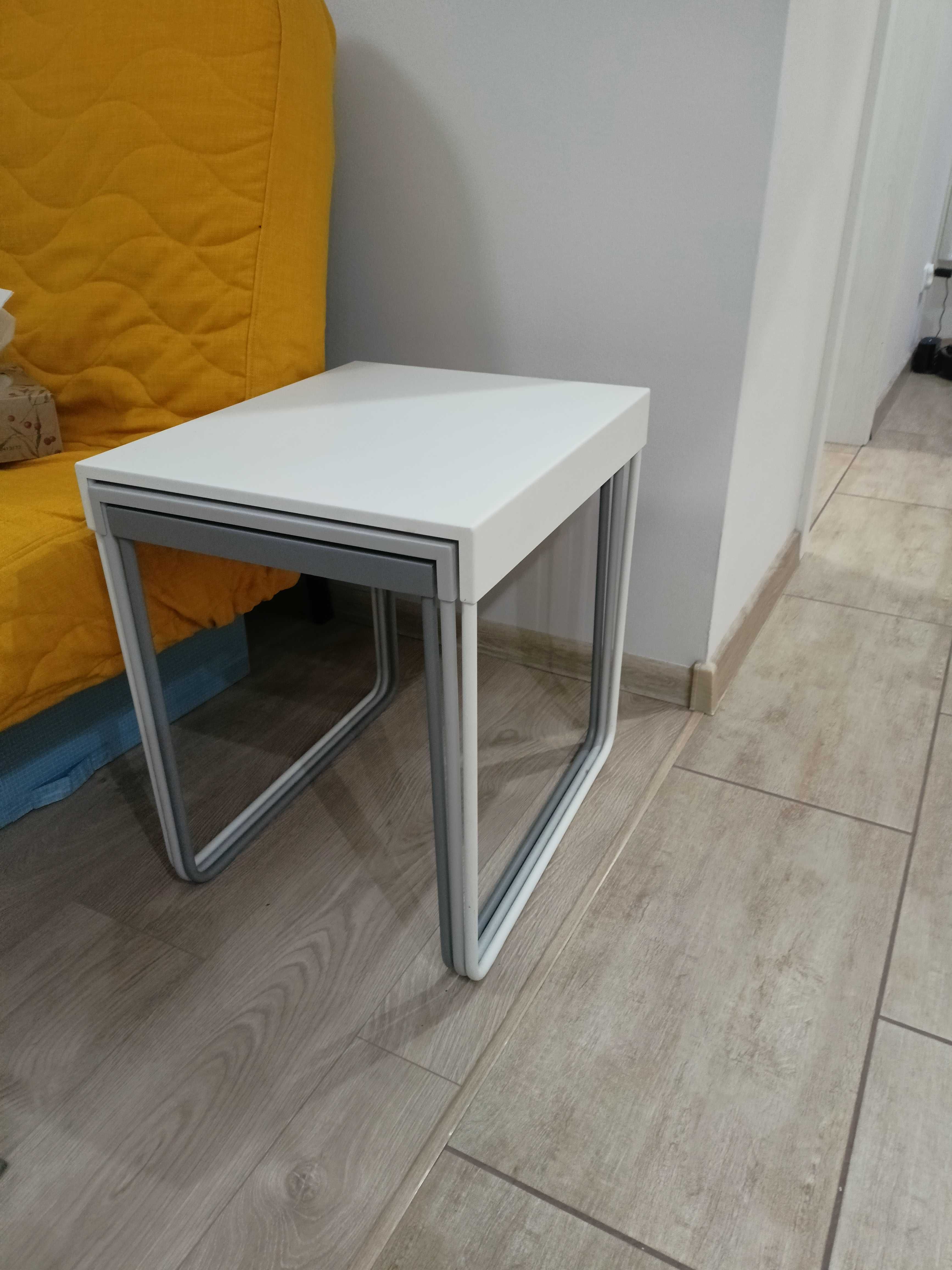 Komplet stolików IKEA Granboda 3 szt jak nowe metalowe