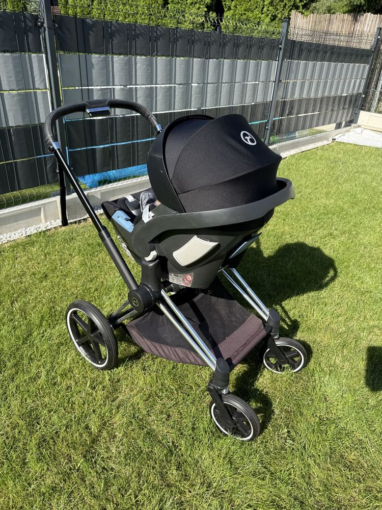 *** Cybex Priam 4.0 Deep Black Chrome 3w1 gondola+spacerówka  ***