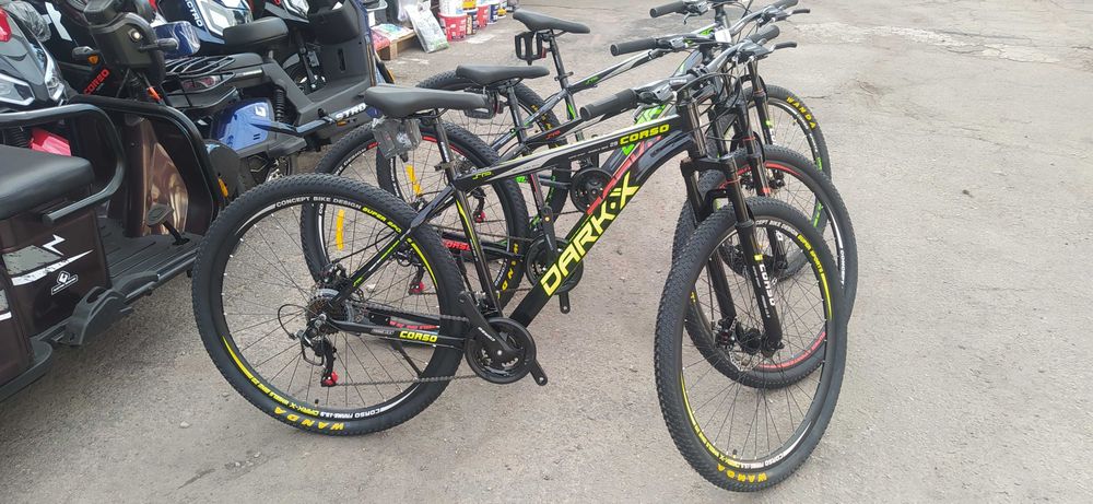 Алюминиевый велосипед Corso «Dark-X» 29", на промах, на Shimano
