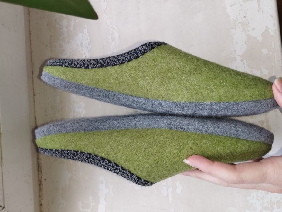 Домашние тапки войлочные тапочки капці