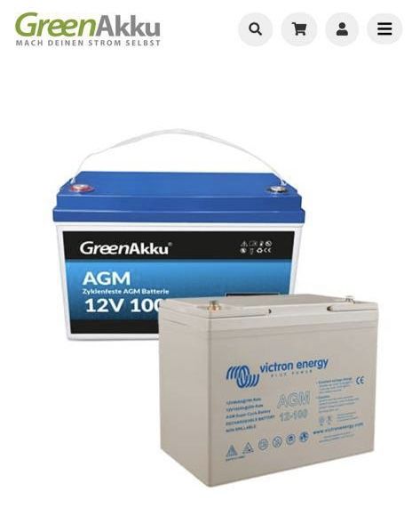 Продам аккумуляторную батарею AGM 12V 100Ah GreenAkku