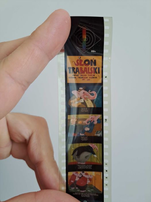SŁOŃ TRĄBALSKI bajka na rzutnik projektor diaskop PRL