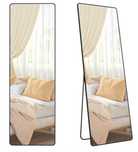 SONGMICS Pełne lustro 160x50cm Prostokątne lustro stojące