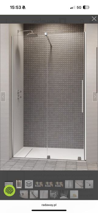 Kabina prysznicowa Radaway FURO DWJ 140x80 cm